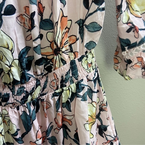 Lulu's Pink and Red Ruffled Off-Shoulder Sundress - Picture 5 of 6